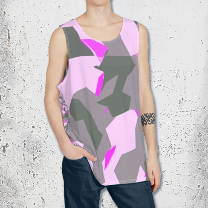 Rosequartz Tank Dual Camo Oversize