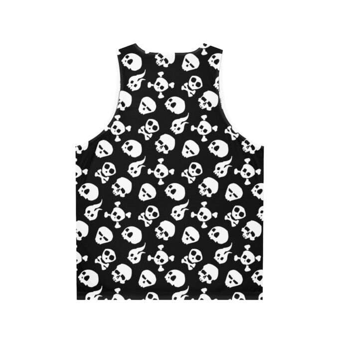 Halloween Tank Cute Skulls Black Fitted - Image 4